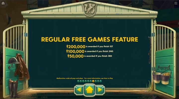 Marvelous Furlongs :: Regular Free Games Feature