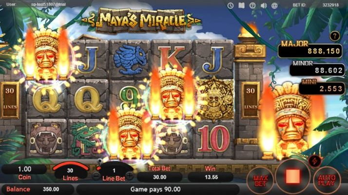 Scatter symbols triggers the free spins feature