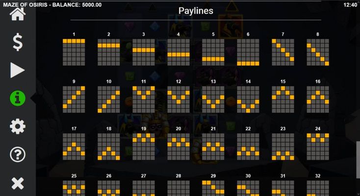 Paylines 1-20