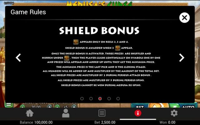 Medusa's Curse :: Shield Bonus