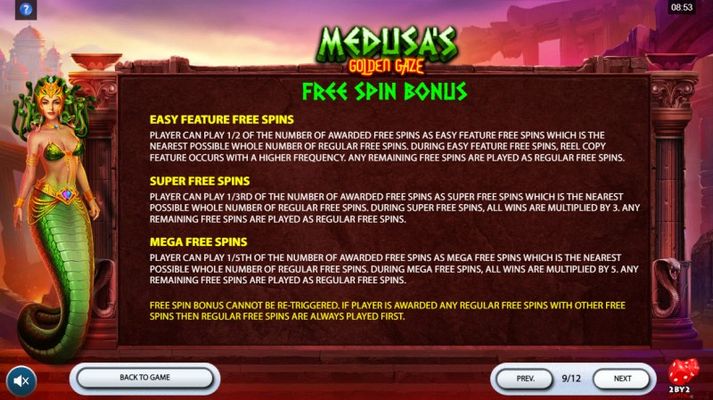 Free Spin Feature Rules