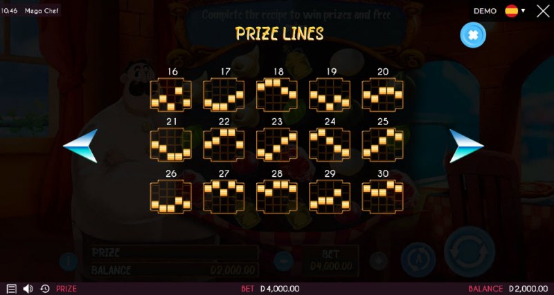 Prize Lines 16-30