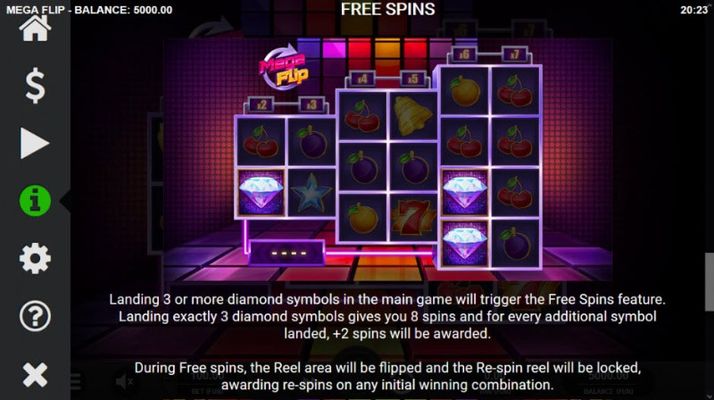 Mega Flip :: Free Spins Rules