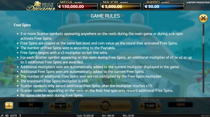 Free Spins Rules