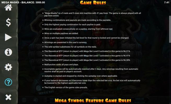 Mega Masks :: General Game Rules