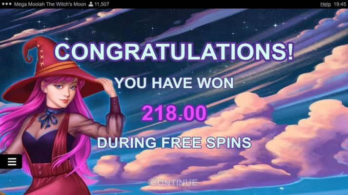 Total Free Spins Payout