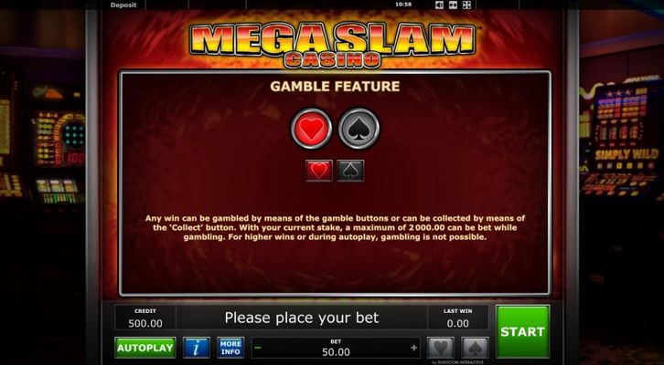 Gamble feature