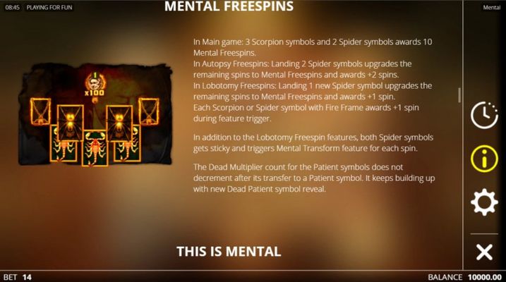 Mental Free Spins