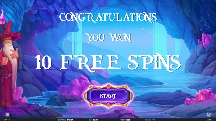 Merlin's Magic Mirror :: 10 Free Spins Awarded