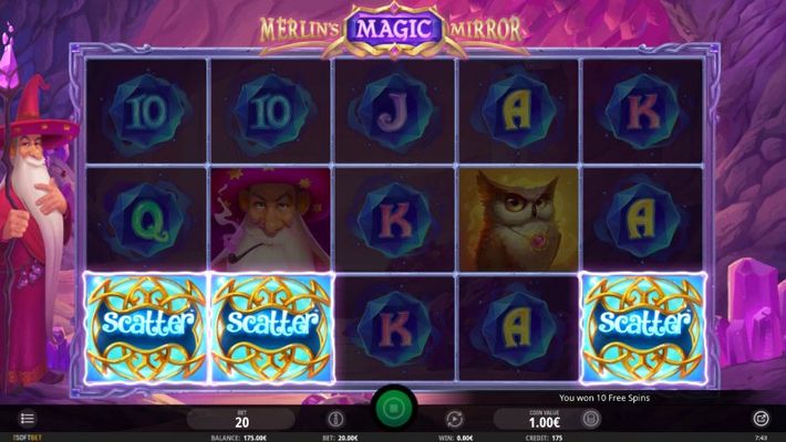 Scatter symbols triggers the free spins feature