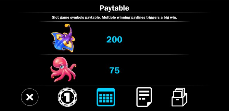 Paytable - High Value Symbols