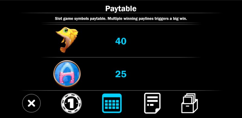 Paytable - Medium Value Symbols