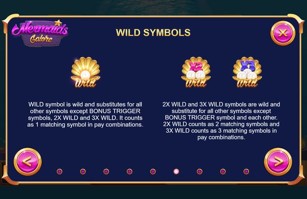 Mermaids Galore :: Wild Symbols Rules