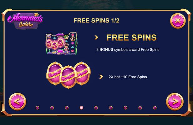 Mermaids Galore :: Free Spins Rules