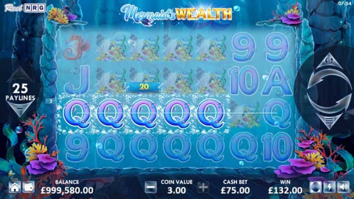 Mermaid's Wealth :: Multiple winning paylines