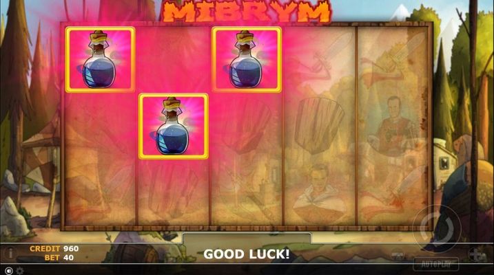 Mibrym :: Scatter symbols triggers the free spins feature