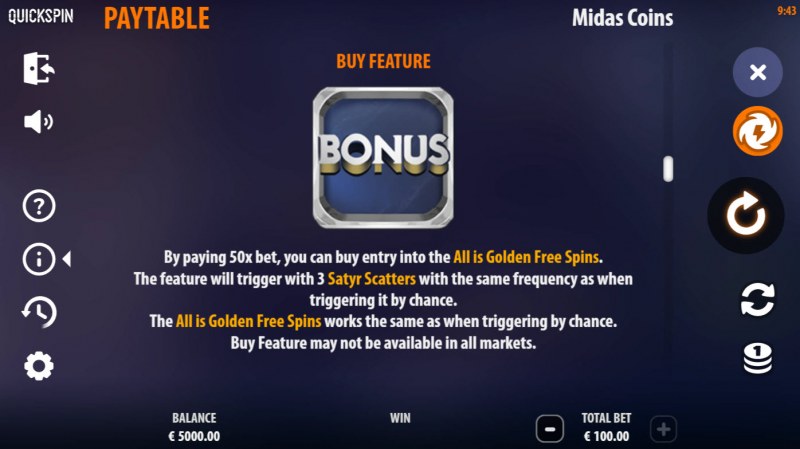 Midas Coins :: Buy Feature