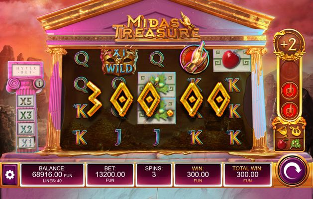 Midas Treasure :: Multiple winning paylines