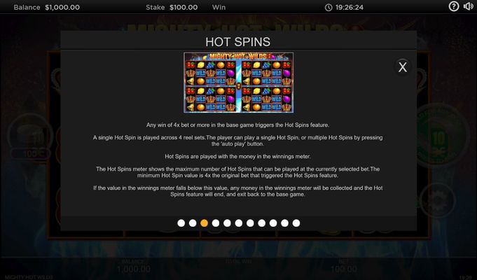 Hot Spins Feature Rules