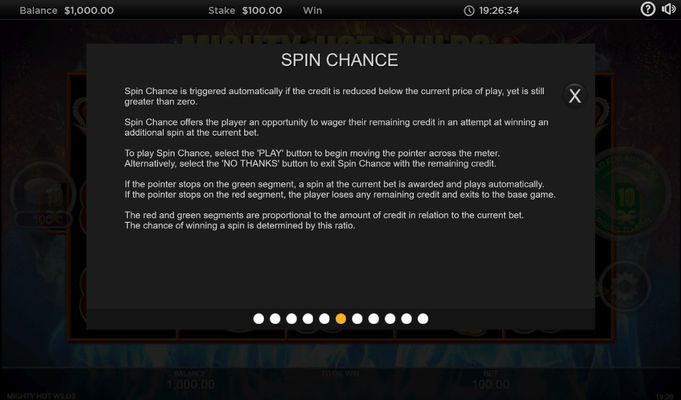 Spin Chance Rules