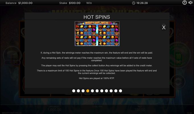 Hot Spins Feature Rules