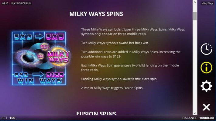 Milky Ways :: Milky Ways Spins