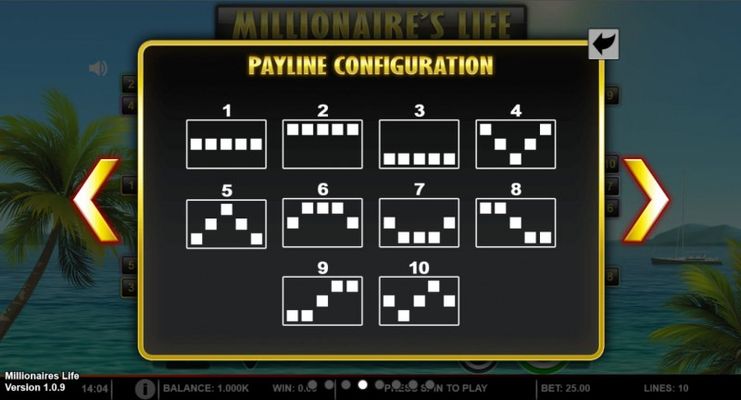 Millionaire's Life :: Paylines 1-10