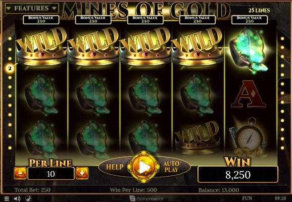 Mines of Gold :: Five of a kind