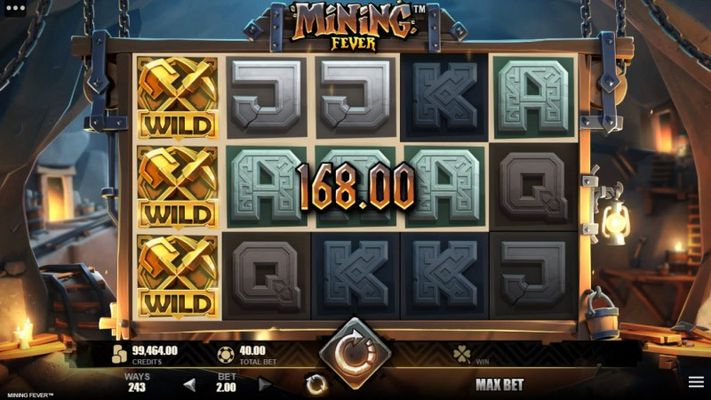 Mining Fever :: A five of a kind win