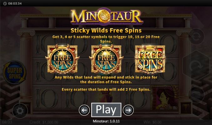 Sticky Wilds Free Spins