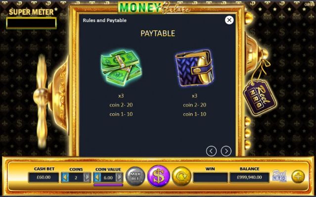 Paytable - Low Value Symbols