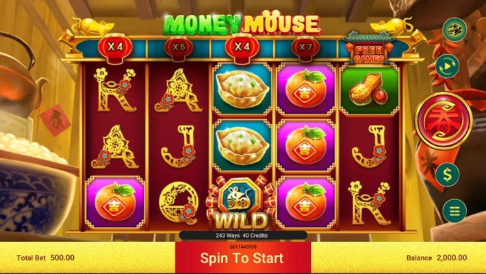 Money Mouse :: Base Game Screen