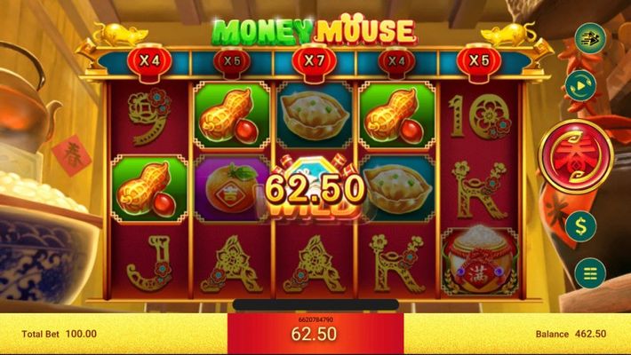 Money Mouse :: A four of a kind win