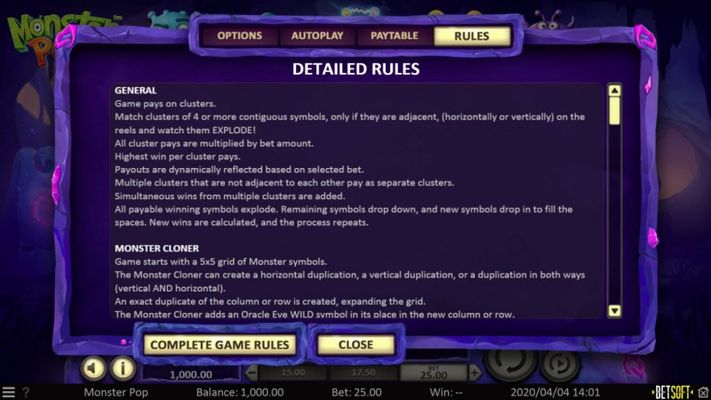 General Game Rules