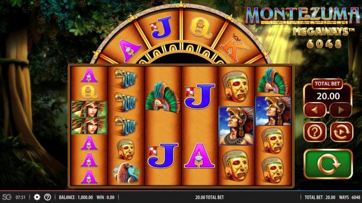 Montezuma Megaways :: Main Game Board