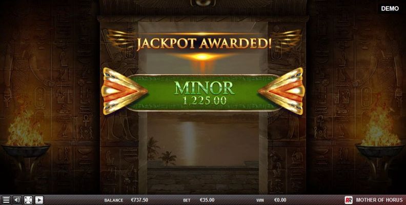 Minor Jackpot awarded