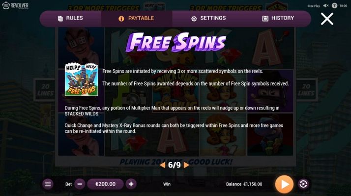 Free Spins Rules