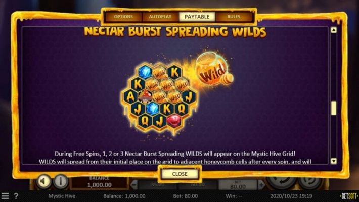 Nectar Burst Spreading Wilds