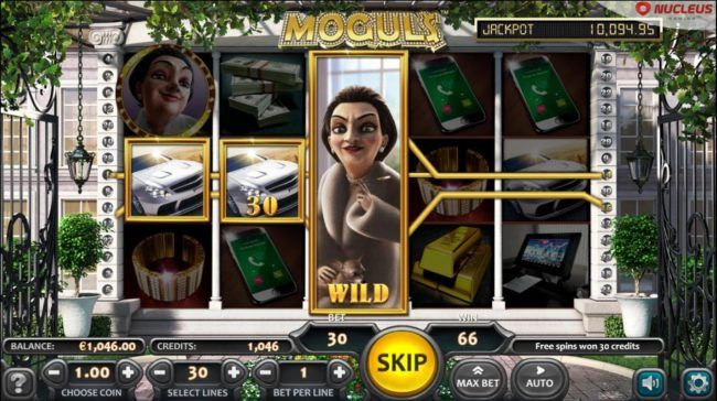 Free Spins feature expanded wild symbols