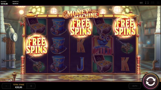 Scatter win triggers the free spins feature