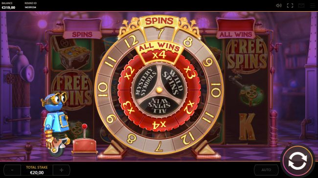 Spin the wheel to win free spins