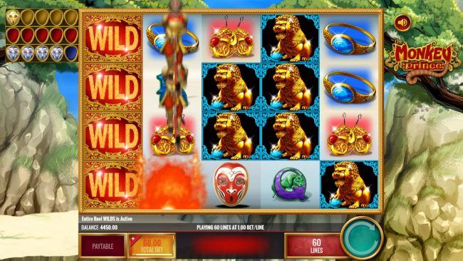 Stacked wilds triggers a big win