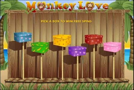 bonus feature - pick a box to win free spins