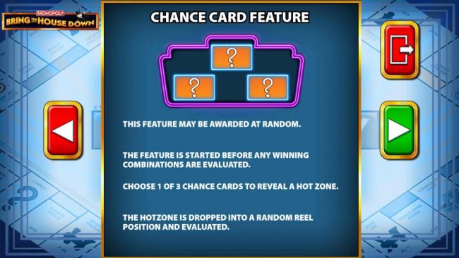 Card Chance Feature Rules