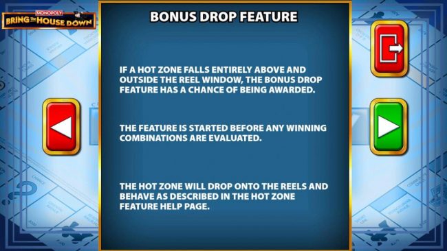 Bonus Drop Feature Rules
