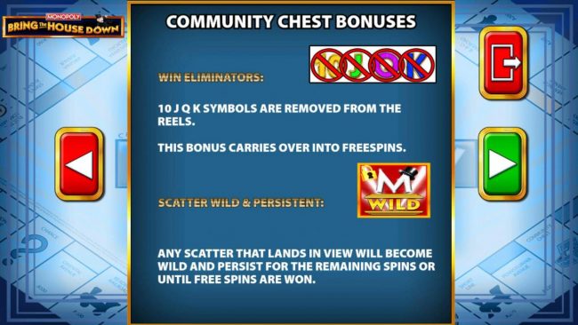 Community Chest Bonus Rules - Continued