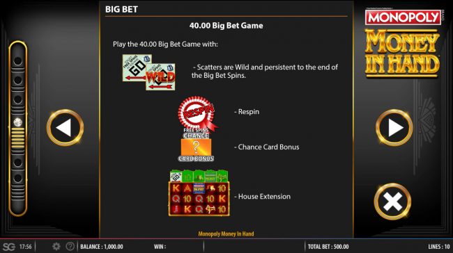 40.00 Big Bet Game