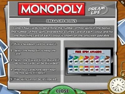 Dream Life Bonus Rules