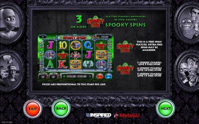 Spooky Spins Rules