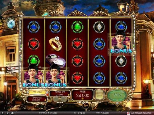 Three bonus scatters triggers Blackjack Mini Game feature